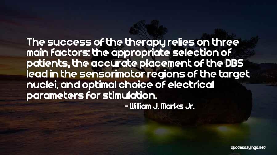 Success Therapy Quotes By William J. Marks Jr. Success Therapy Quotes By William J. Marks Jr.