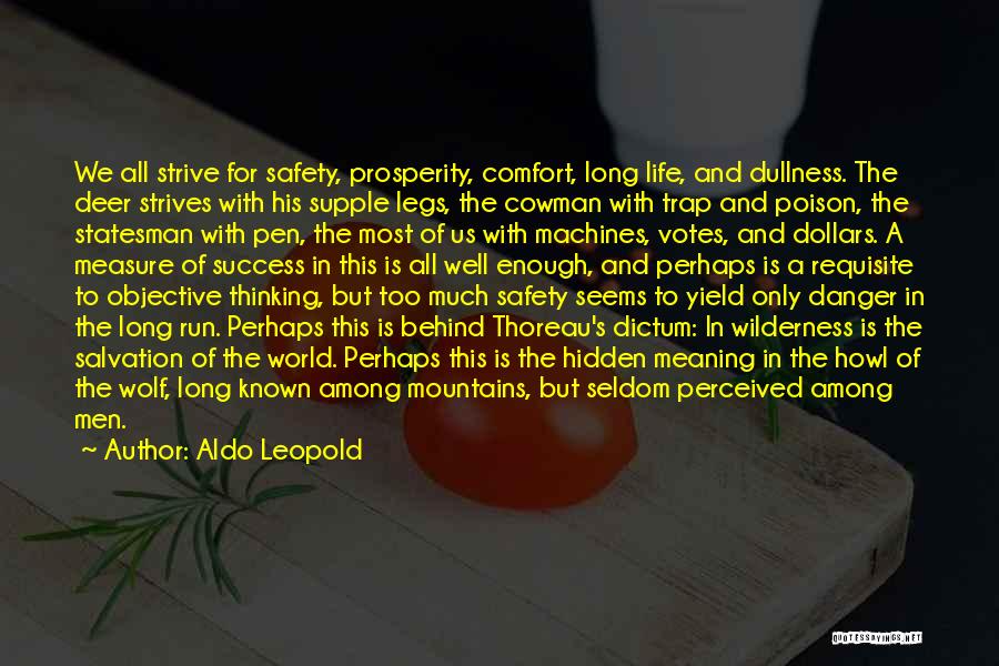Success Thoreau Quotes By Aldo Leopold