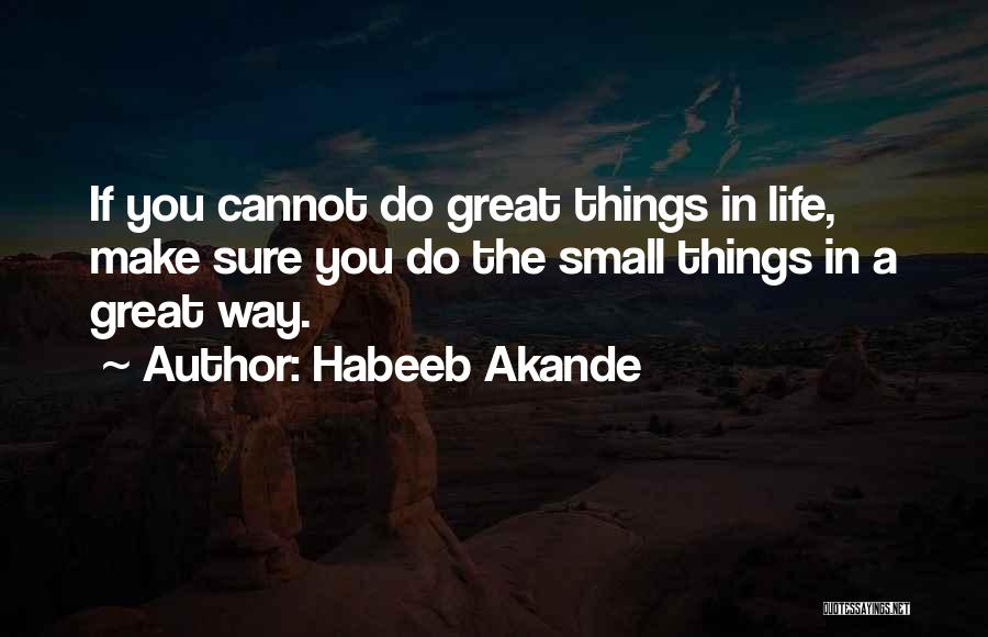 Success Way Quotes By Habeeb Akande