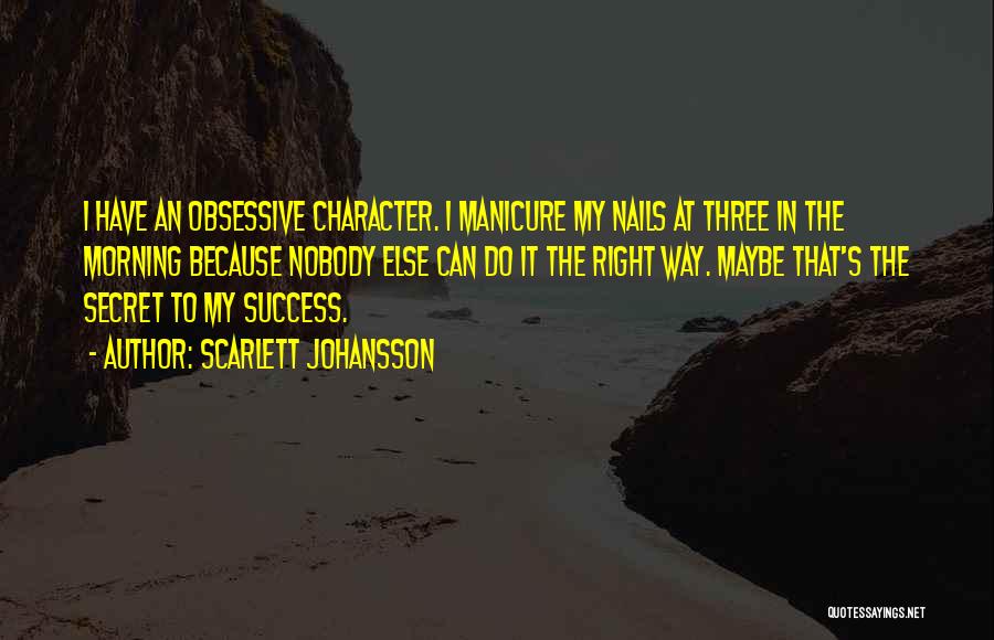 Success Way Quotes By Scarlett Johansson