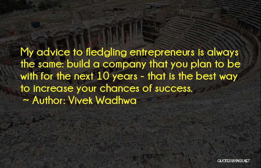 Success Way Quotes By Vivek Wadhwa