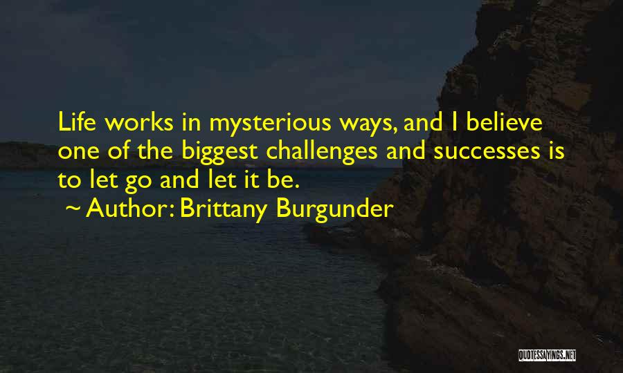 Successes In Life Quotes By Brittany Burgunder