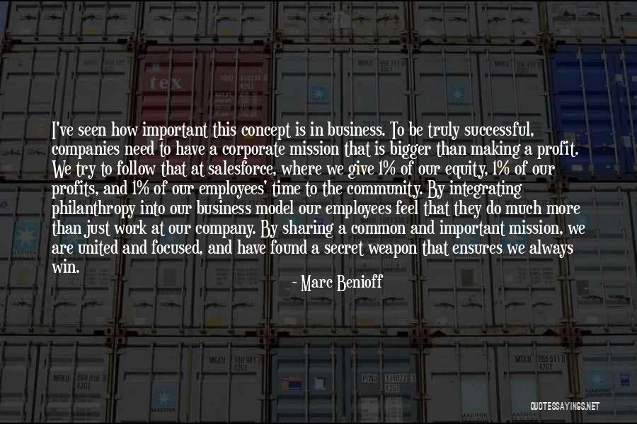 Successful Business Philosophy Quotes By Marc Benioff Successful Business Philosophy Quotes By Marc Benioff