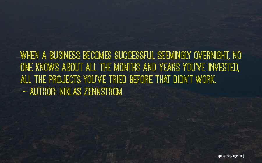 Successful Business Quotes By Niklas Zennstrom