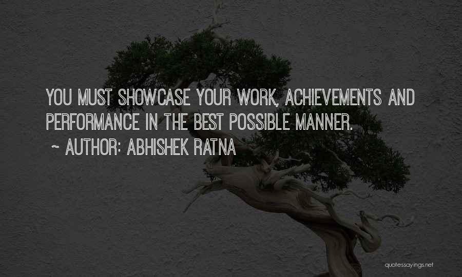 Successful Career Quotes By Abhishek Ratna