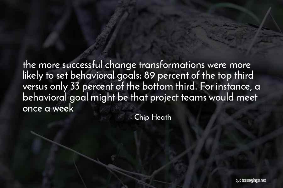 Successful Goals Quotes By Chip Heath Successful Goals Quotes By Chip Heath