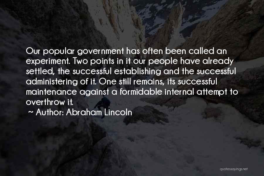 Successful Government Quotes By Abraham Lincoln