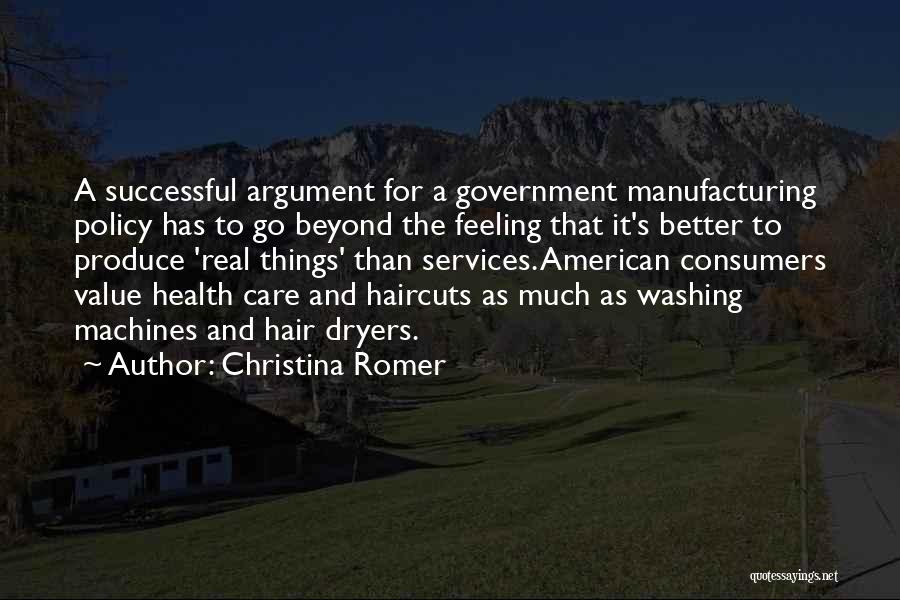 Successful Government Quotes By Christina Romer