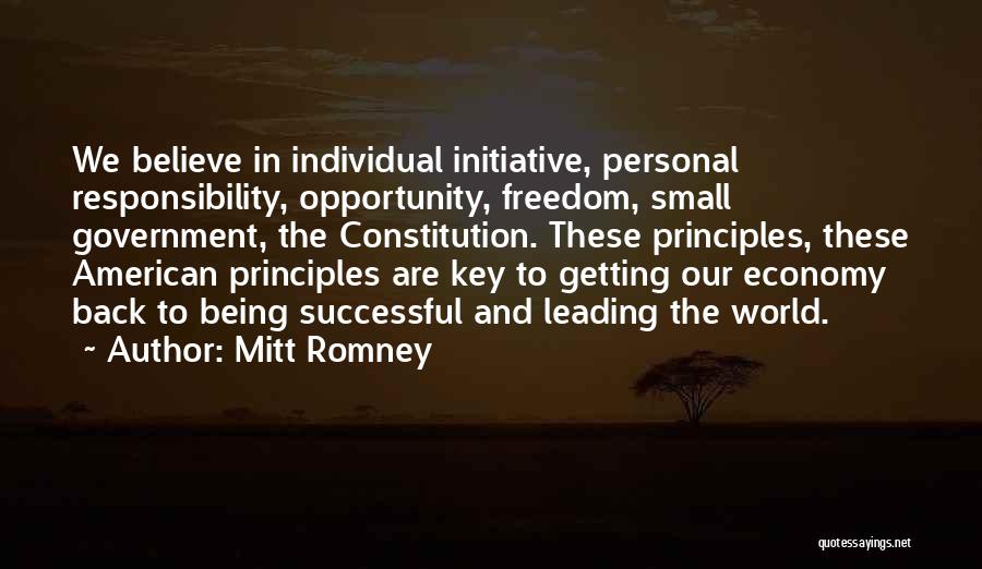 Successful Government Quotes By Mitt Romney