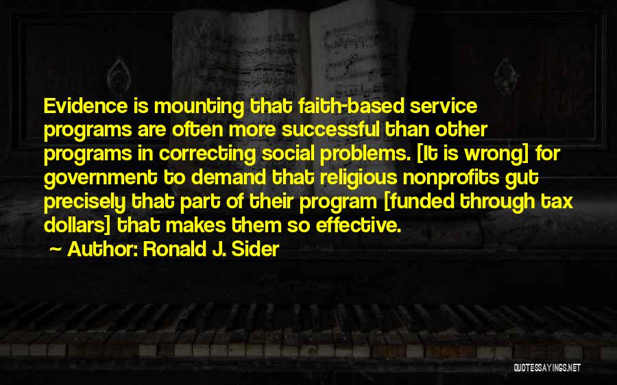 Successful Government Quotes By Ronald J. Sider