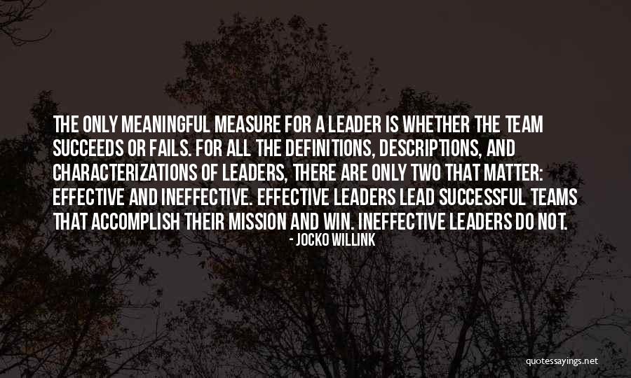 Successful Leaders Quotes By Jocko Willink