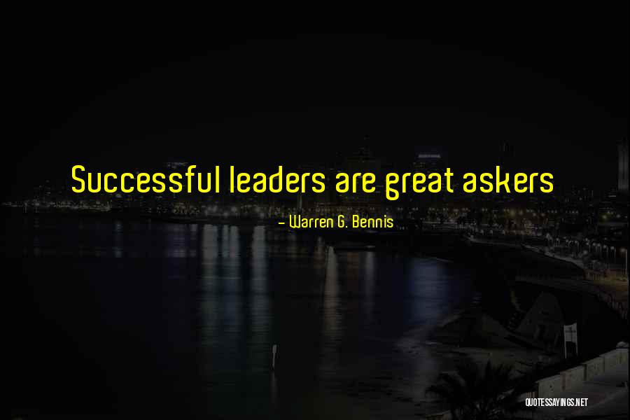 Successful Leaders Quotes By Warren G. Bennis