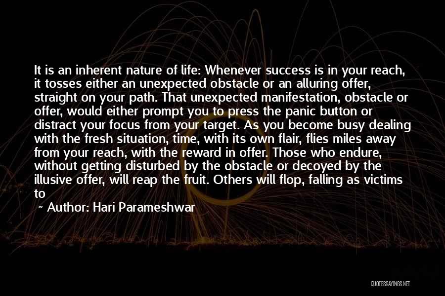 Successful Living Quotes By Hari Parameshwar