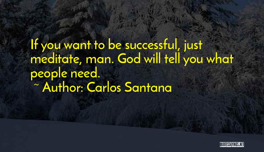 Successful Man Quotes By Carlos Santana