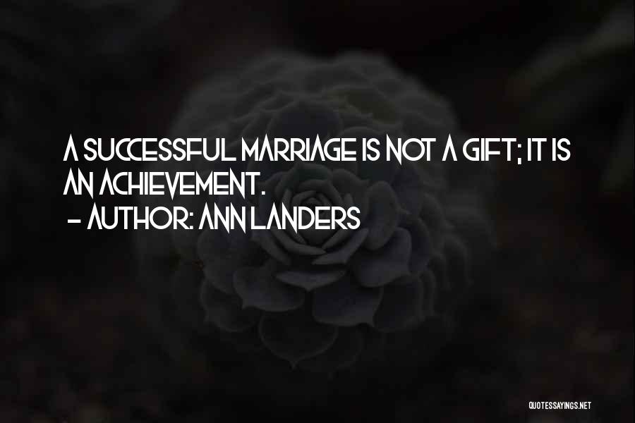 Successful Marriage Quotes By Ann Landers