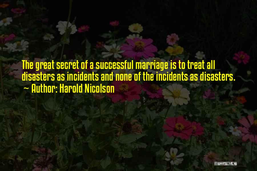 Successful Marriage Quotes By Harold Nicolson