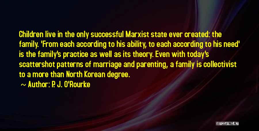 Successful Marriage Quotes By P. J. O'Rourke
