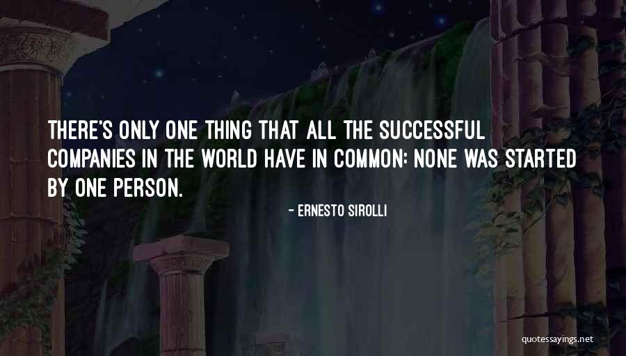 Successful Person Quotes By Ernesto Sirolli