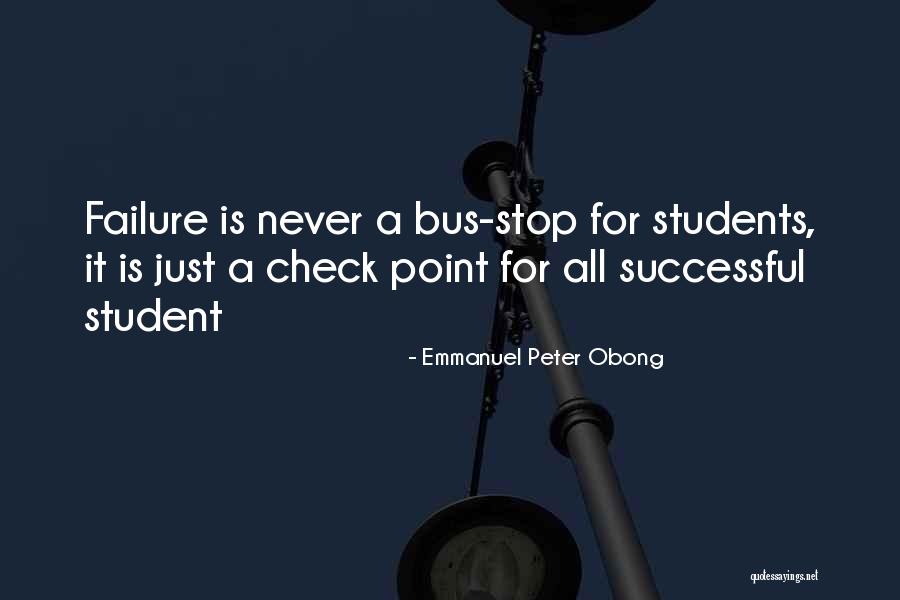 Successful Students Quotes By Emmanuel Peter Obong