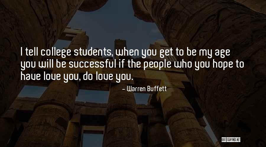 Successful Students Quotes By Warren Buffett