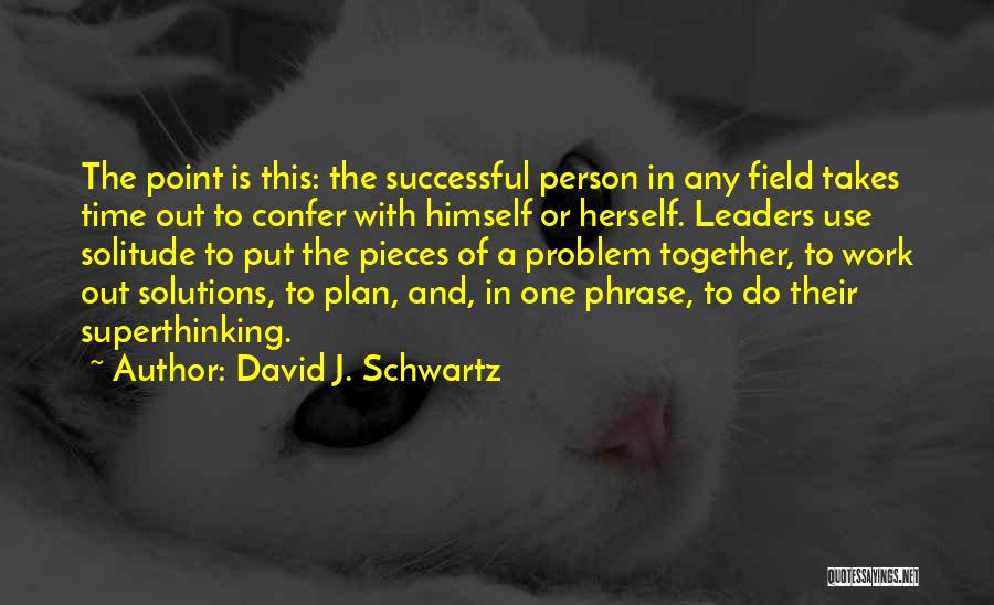 Successful Together Quotes By David J. Schwartz