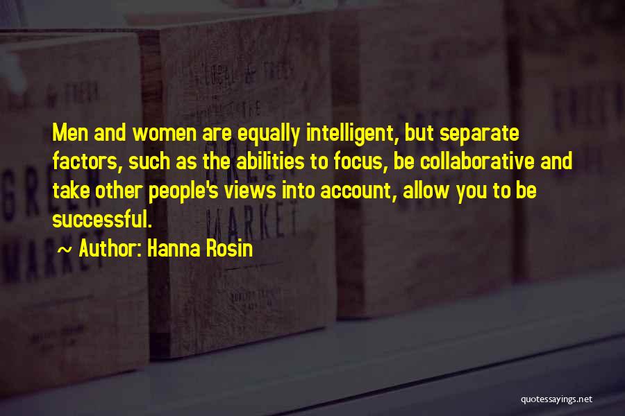 Successful Women Quotes By Hanna Rosin