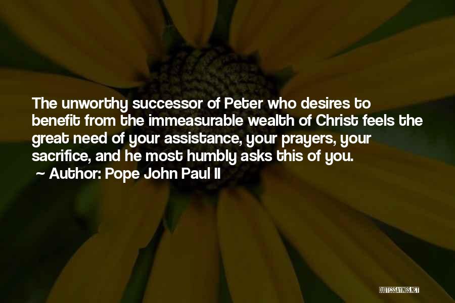 Successor Quotes By Pope John Paul II