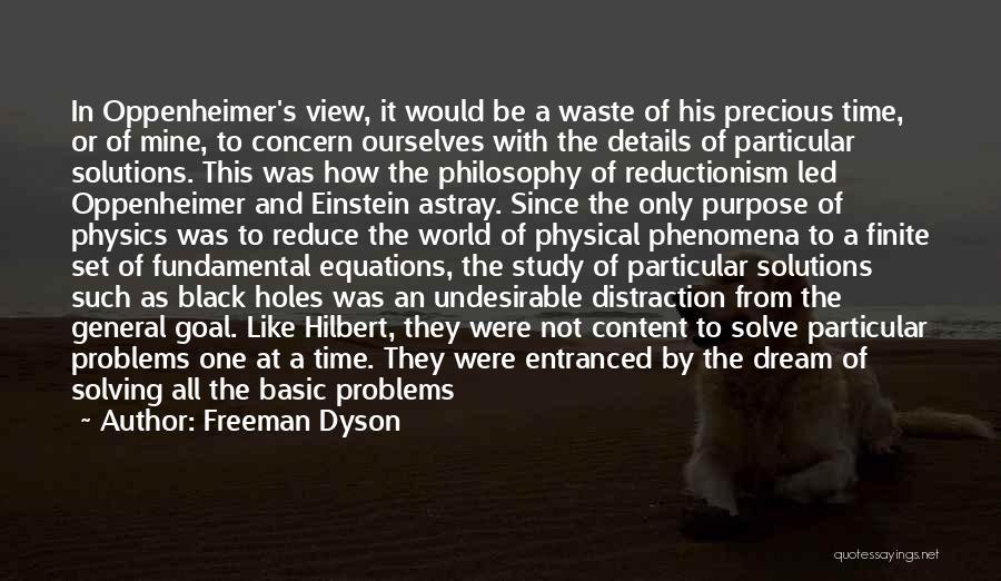 Such A Waste Quotes By Freeman Dyson