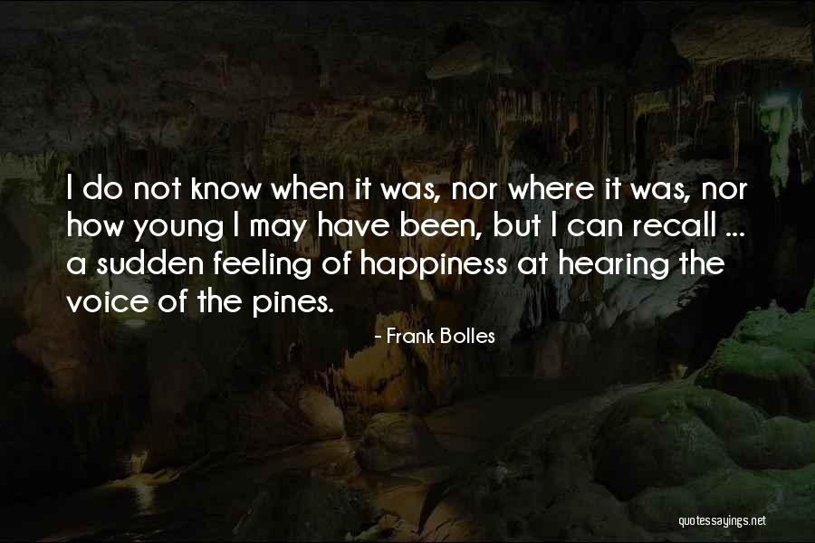 Sudden Happiness Quotes By Frank Bolles Sudden Happiness Quotes By Frank Bolles