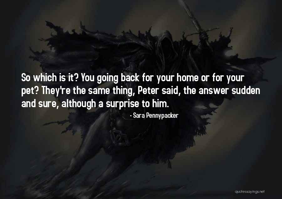 Sudden Surprise Quotes By Sara Pennypacker Sudden Surprise Quotes By Sara Pennypacker