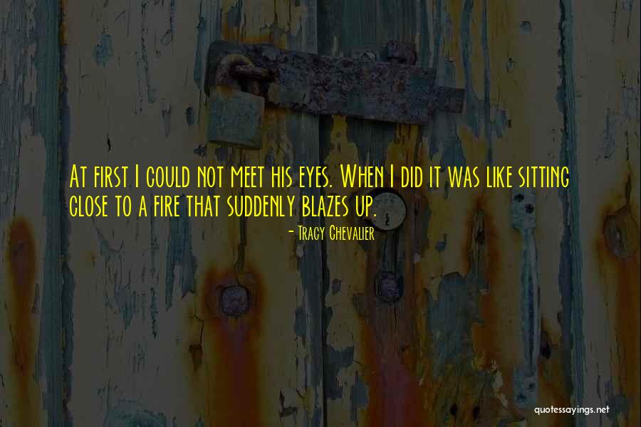 Suddenly Meet Quotes By Tracy Chevalier Suddenly Meet Quotes By Tracy Chevalier