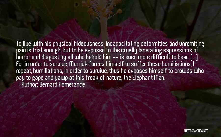 Suffer Pain Quotes By Bernard Pomerance