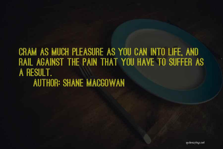 Suffer Pain Quotes By Shane MacGowan