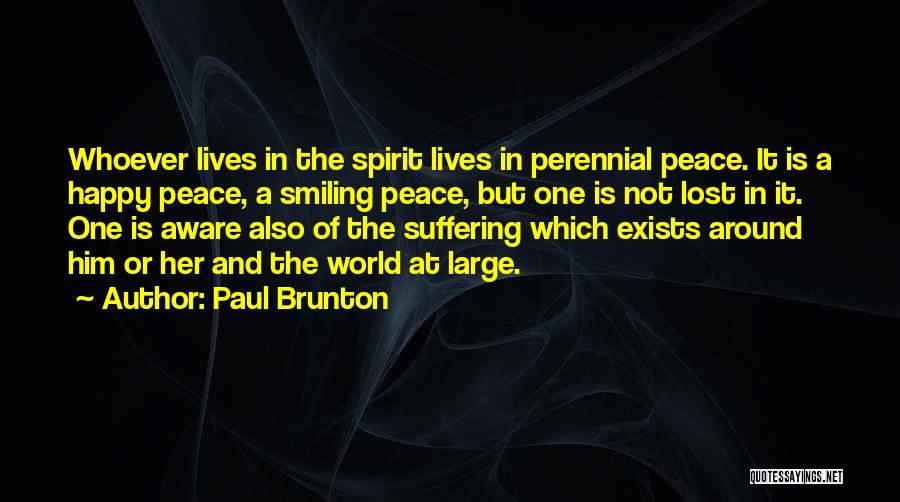 Suffering And Smiling Quotes By Paul Brunton