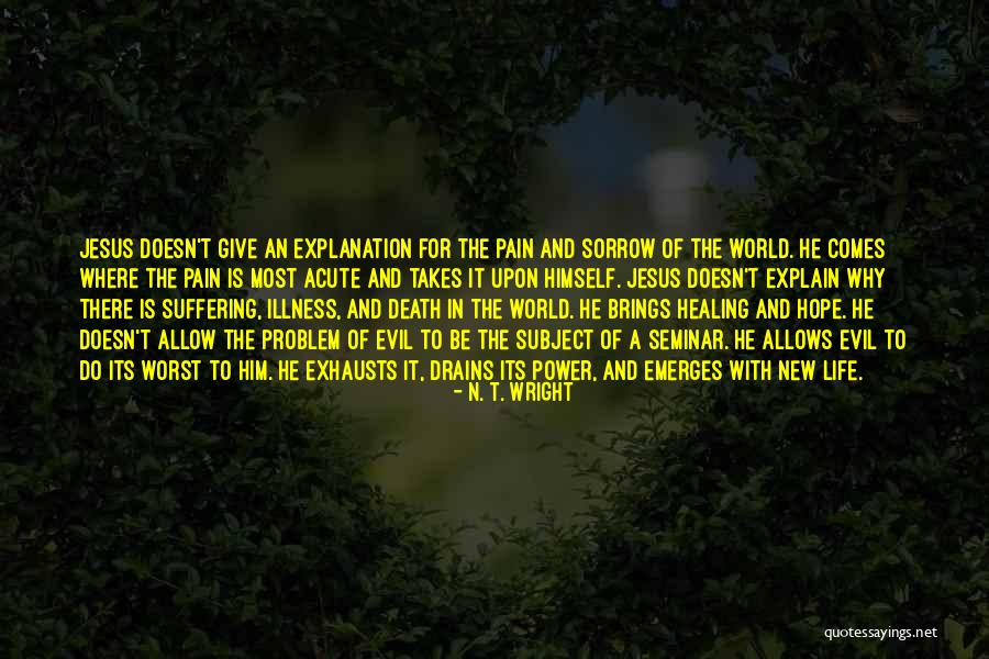 Suffering And Sorrow Quotes By N. T. Wright Suffering And Sorrow Quotes By N. T. Wright