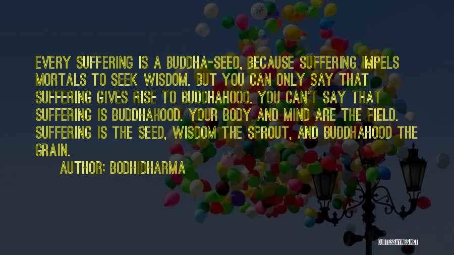 Suffering And Wisdom Quotes By Bodhidharma