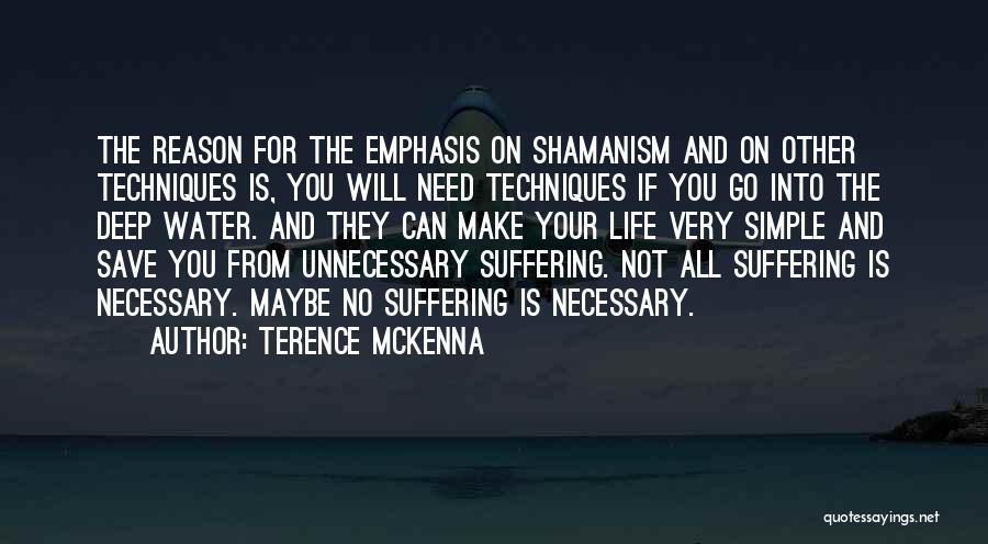 Suffering Is Necessary Quotes By Terence McKenna