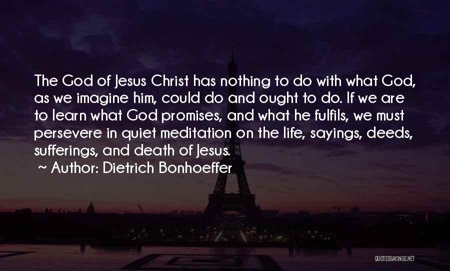 Sufferings In Life Quotes By Dietrich Bonhoeffer