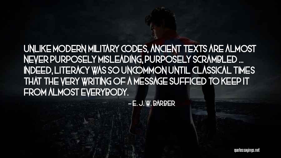 Sufficed Quotes By E. J. W. Barber Sufficed Quotes By E. J. W. Barber