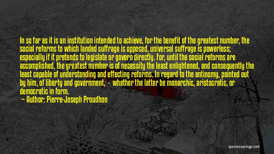 Suffrage Quotes By Pierre-Joseph Proudhon