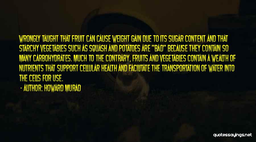 Sugar And Health Quotes By Howard Murad
