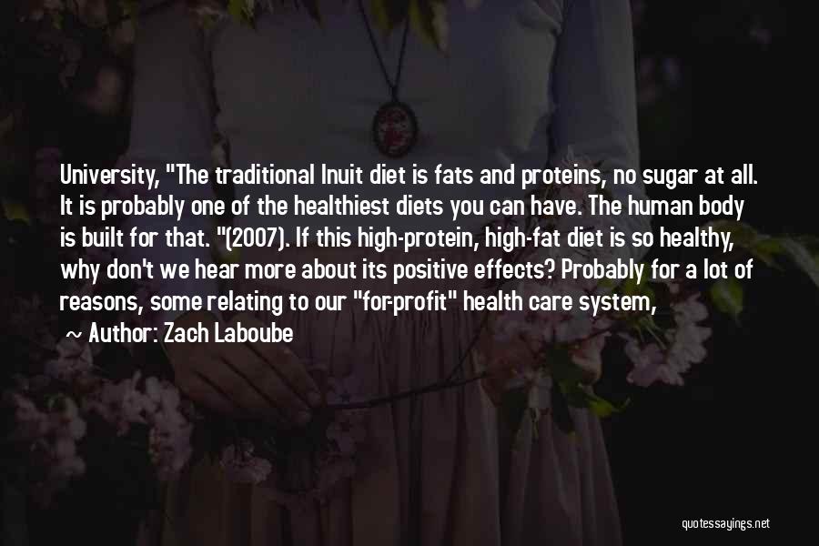 Sugar And Health Quotes By Zach Laboube
