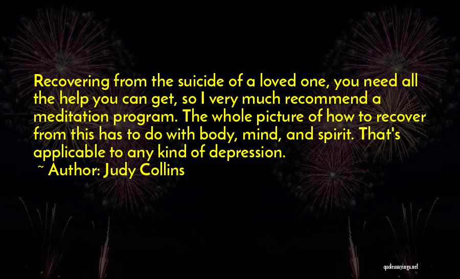 Suicide And Depression Quotes By Judy Collins