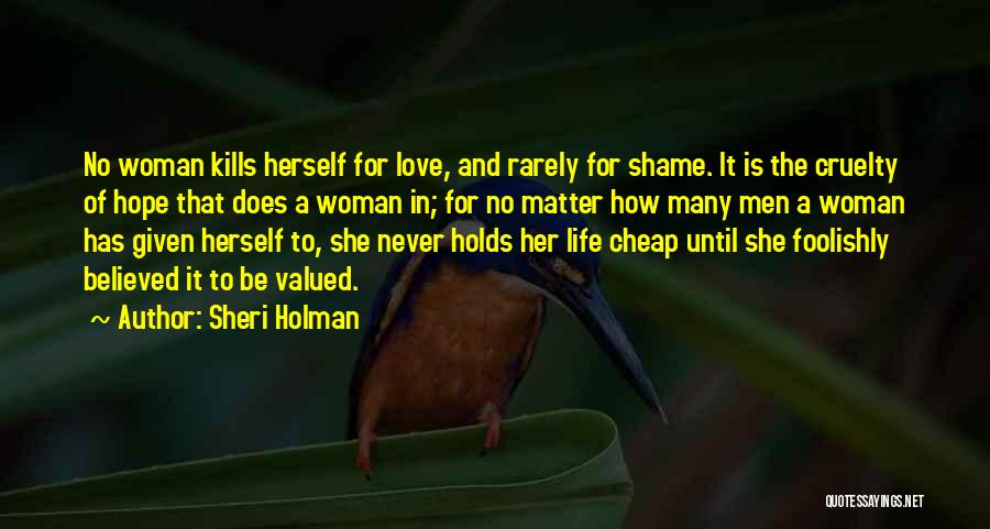 Suicide And Hope Quotes By Sheri Holman