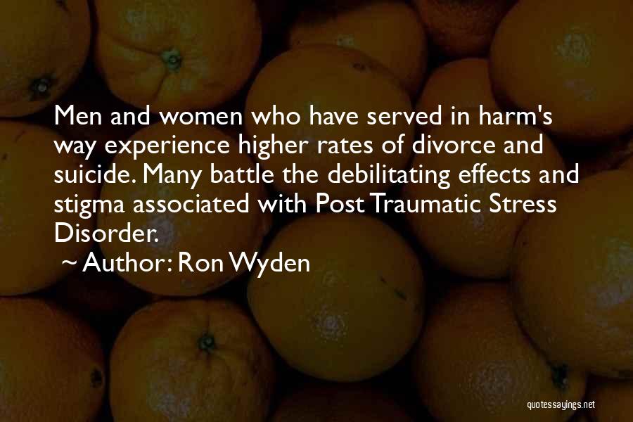 Suicide And Self Harm Quotes By Ron Wyden