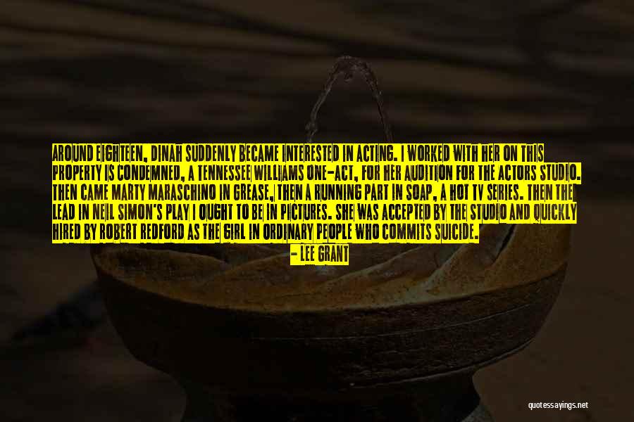 Suicide Girl Quotes By Lee Grant Suicide Girl Quotes By Lee Grant