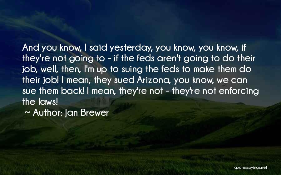 Suing Quotes By Jan Brewer