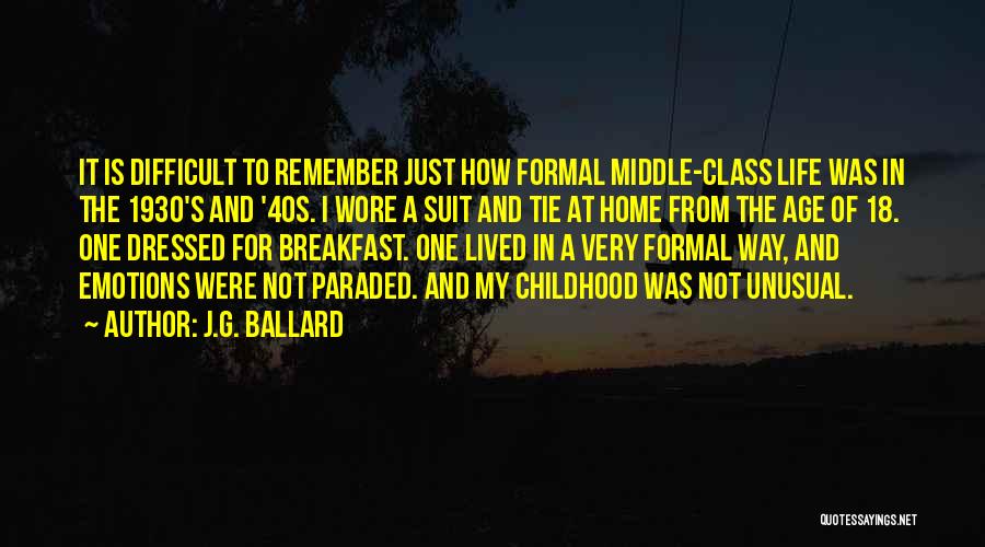 Suit And Tie Quotes By J.G. Ballard