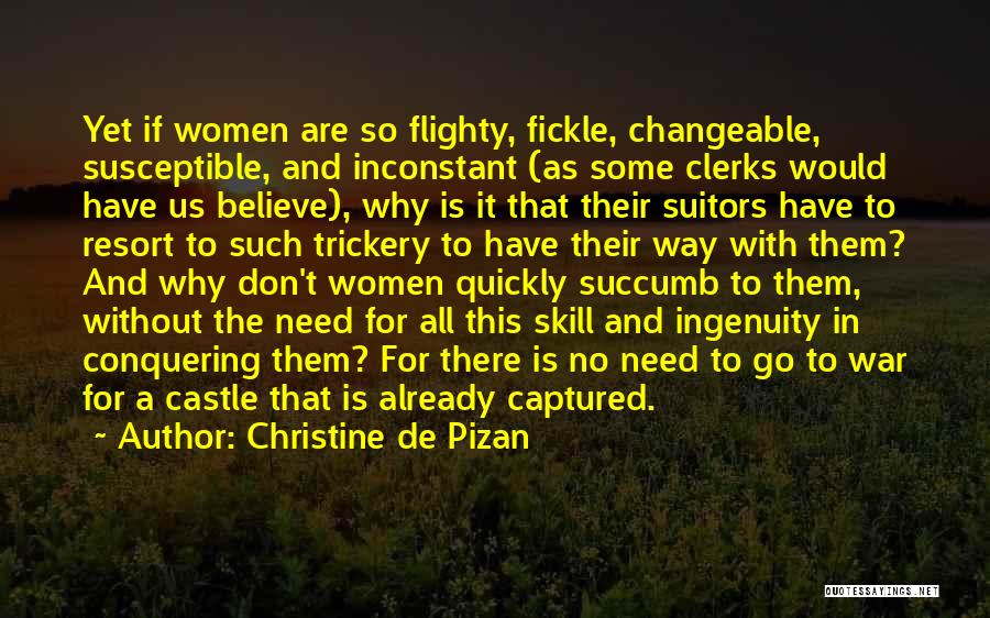 Suitors Quotes By Christine De Pizan