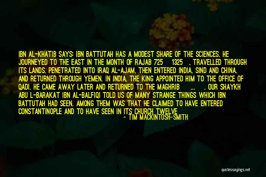 Sujeta Znacenje Quotes By Tim Mackintosh-Smith Sujeta Znacenje Quotes By Tim Mackintosh-Smith